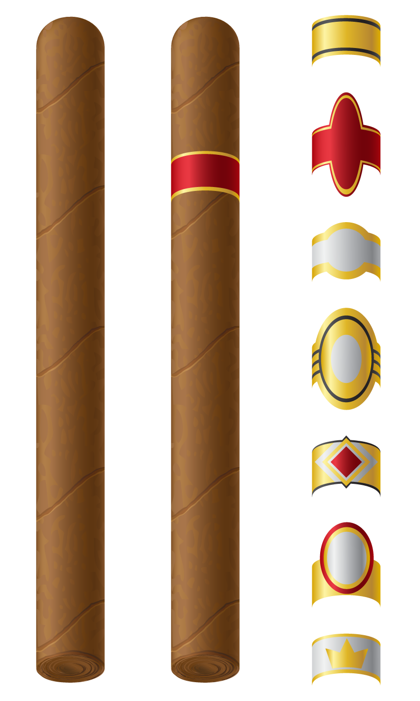 cigar-labels-them-vector-illustration