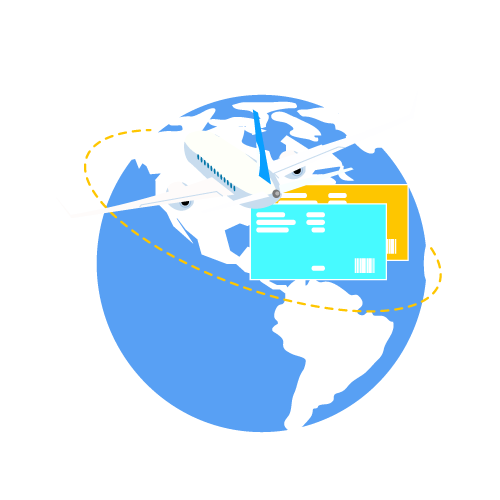 travel-around-word-with-plane-flat-vector-concept