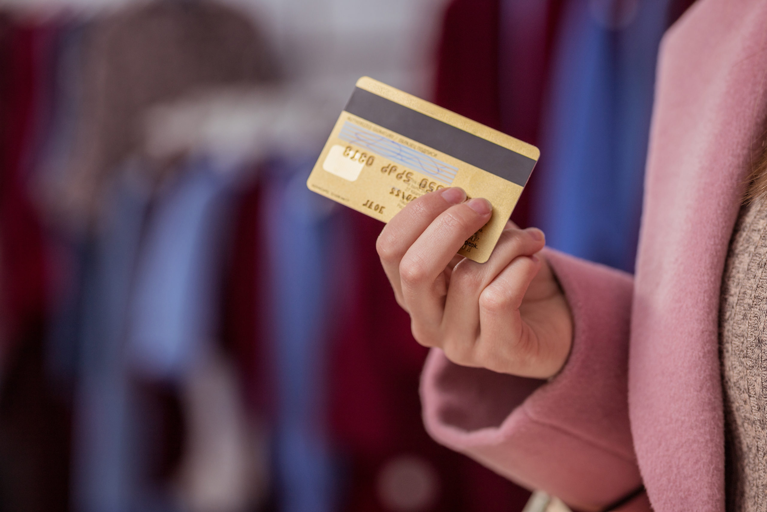 Girl with credit card